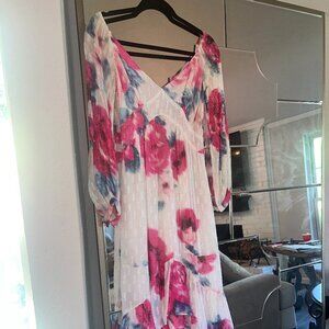 FLAWS - STAINS Rococo Sand Maxi Dress XS HOLES